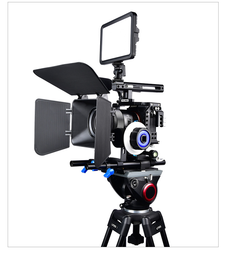 YELANGU CA7 Camera Cage with Matte Box and Follow Focus for Sony A7 Series Camera