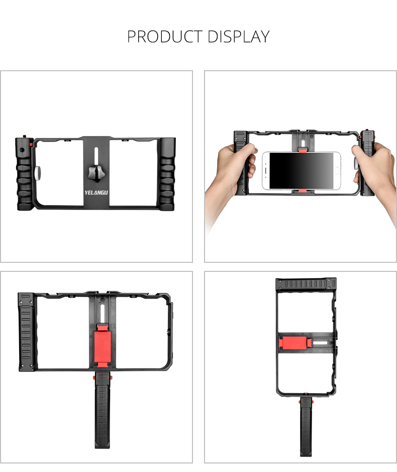 PC02A Smartphone Video Rig( Plastic+ Double Handle)