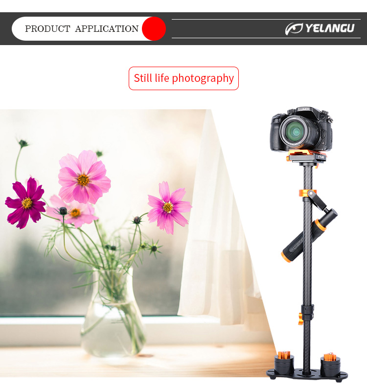 Yelangu S60T Orange Mini Video Camera Stabilizer